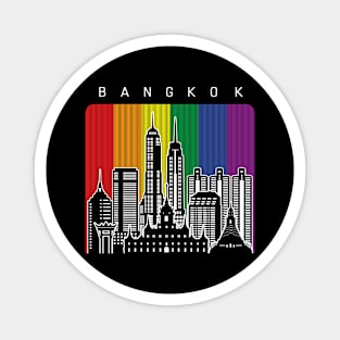 Bangkok LGBT Flag Magnet